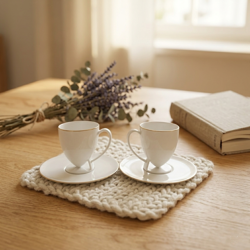 起舞 Grace in Motion|白瓷壺杯盤組・舞動之姿・春日茶器禮物