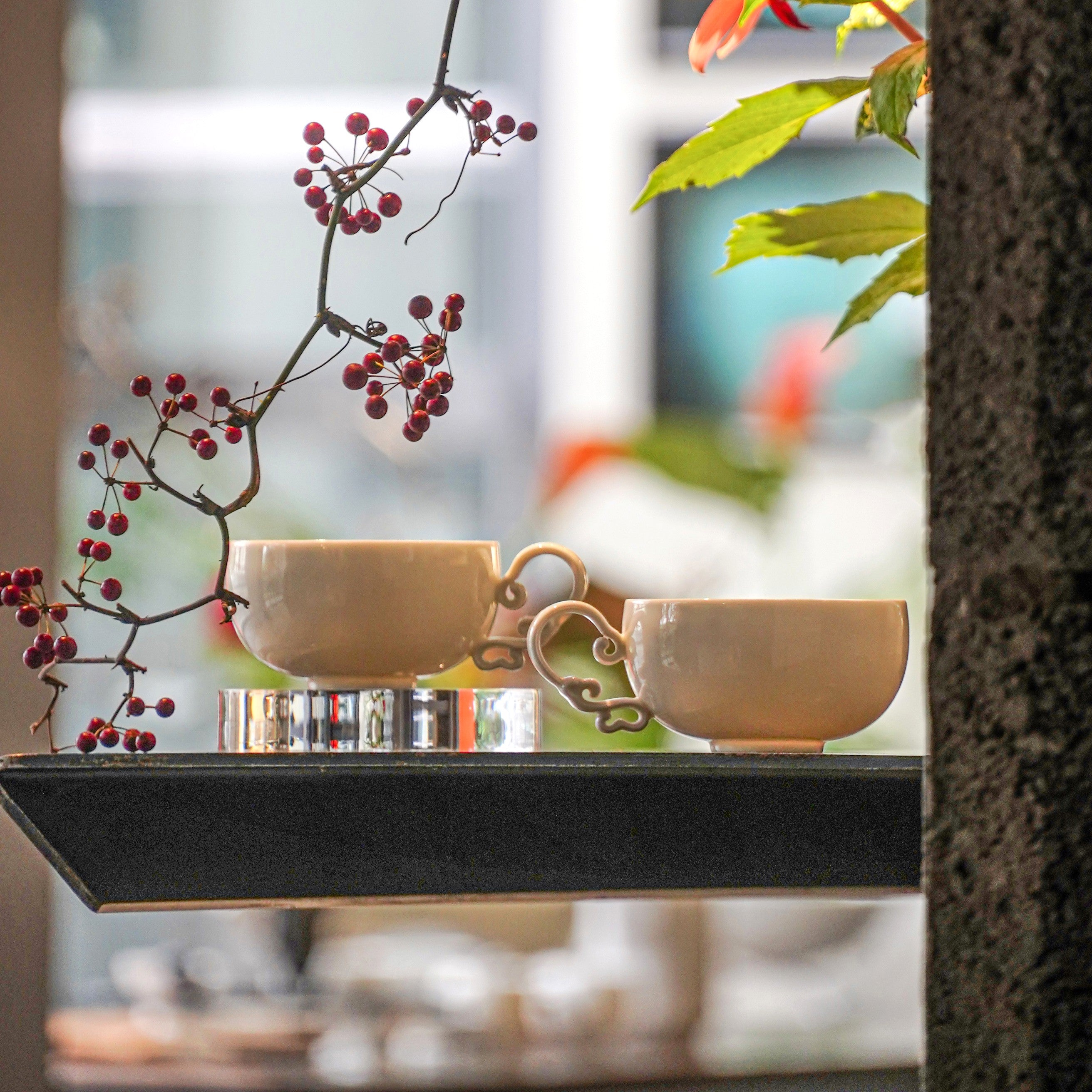 八方新氣 悠揚 對杯 白瓷 茶具 茶器 咖啡杯 家居生活 餐具 雲彩 音符