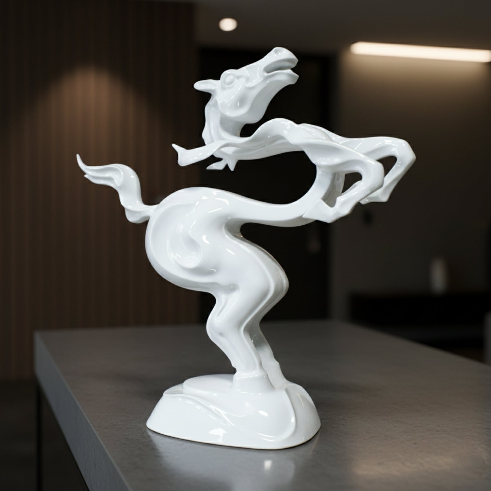 躍馬中原 馬年生肖 居家生活 白瓷藝術 居家擺飾 八方新氣 王俠軍 限量