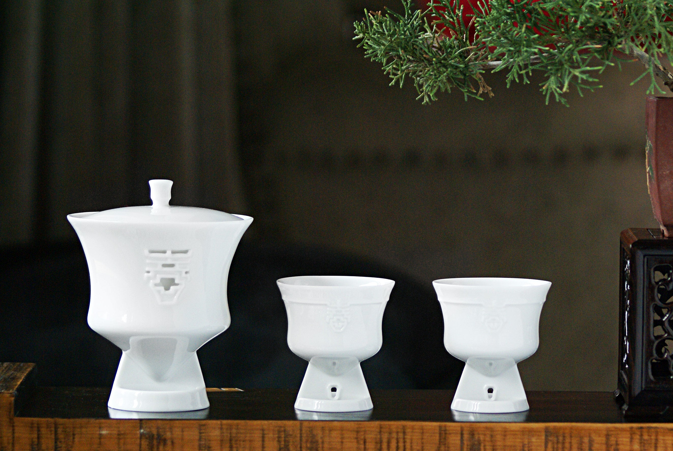 八方新氣 迎春 蓋杯 白瓷 咖啡杯 茶杯 茶具 茶器 對杯 禮物 禮盒