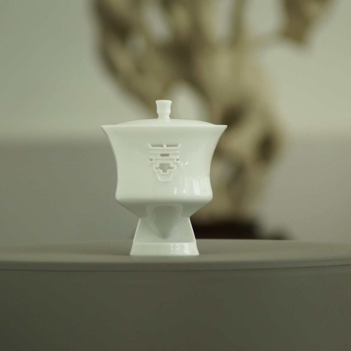 八方新氣 迎春 蓋杯 白瓷 咖啡杯 茶杯 茶具 茶器 對杯 禮物 禮盒