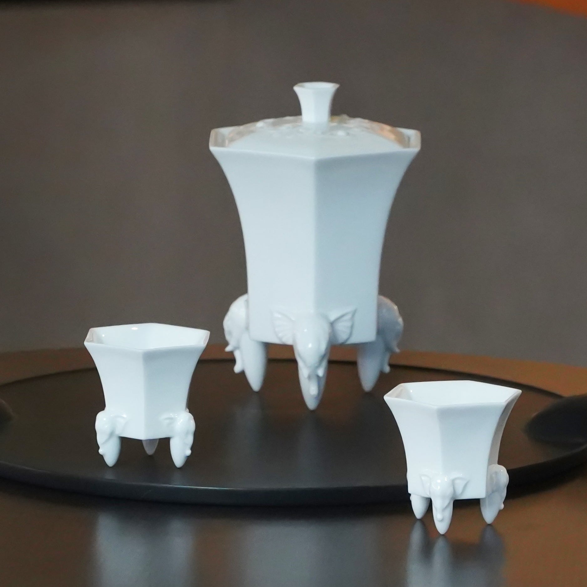 中秋節茶禮推薦|豪情有相白瓷蓋杯與茶杯套組