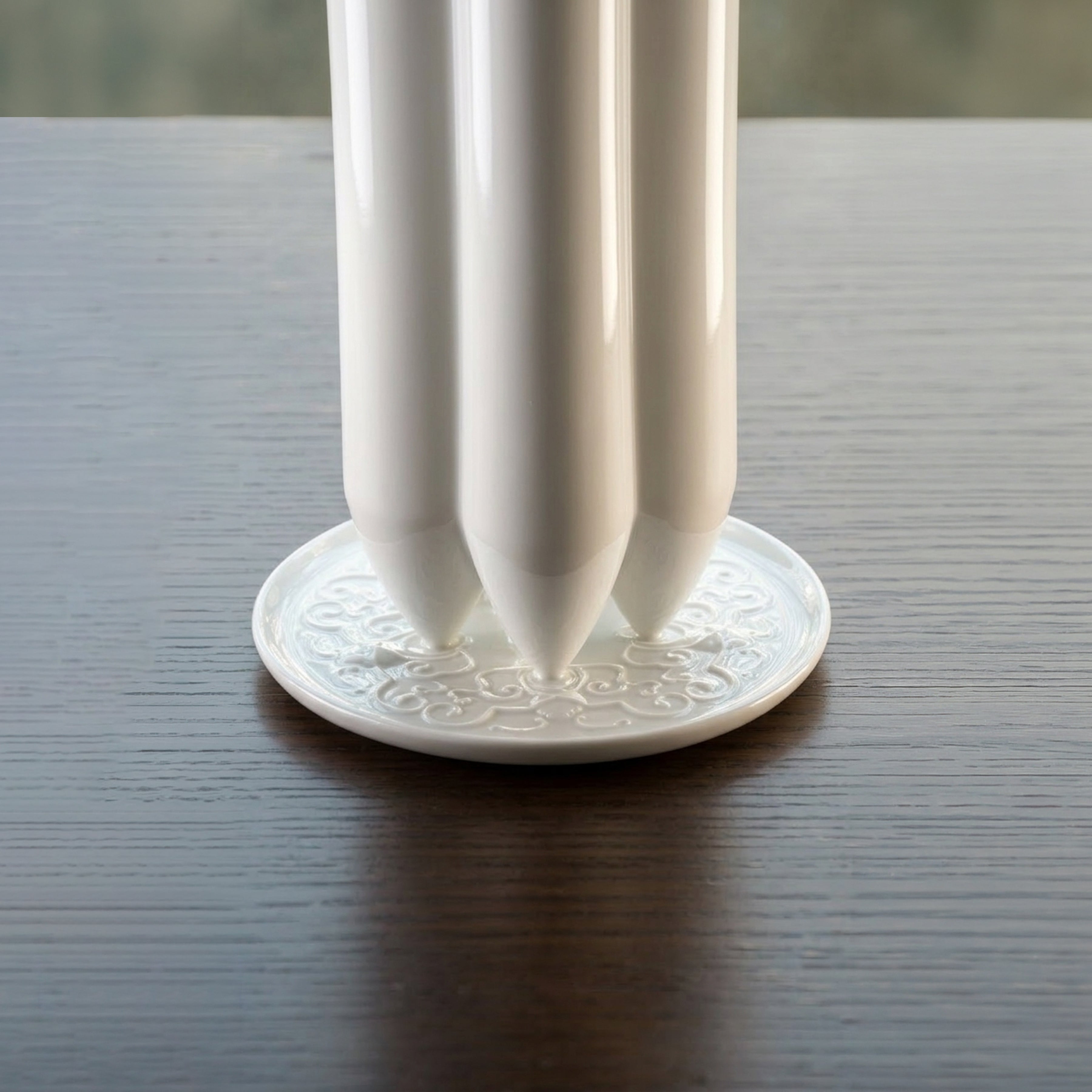 燦爛 八方新氣 花器 白瓷花瓶 王俠軍 蝴蝶雲紋 福 梅花 限量