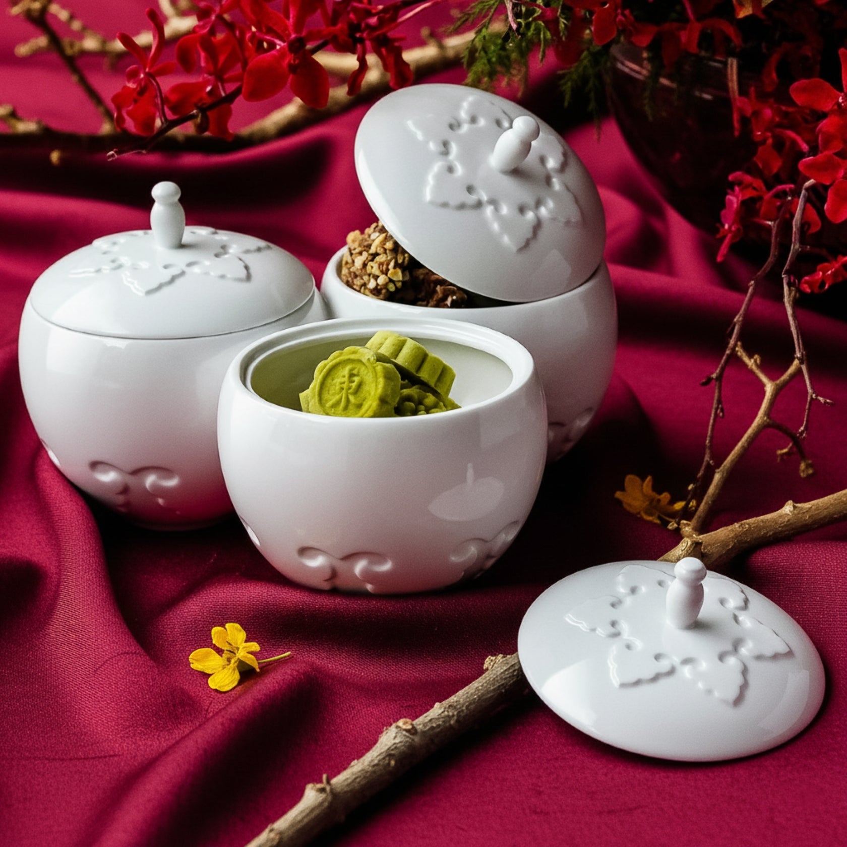 八方新氣 王俠軍 送禮 喜相逢 瓷盒 瓜果盒 陶瓷收納盒