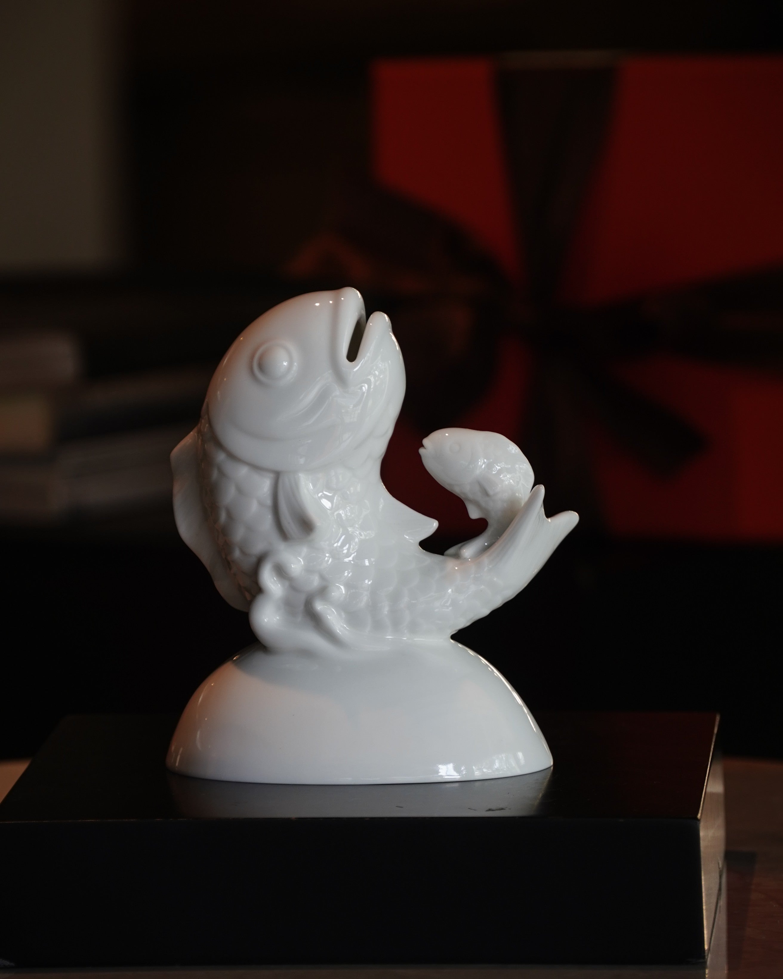 代代富足 存錢筒 八方新氣 白瓷藝術 魚