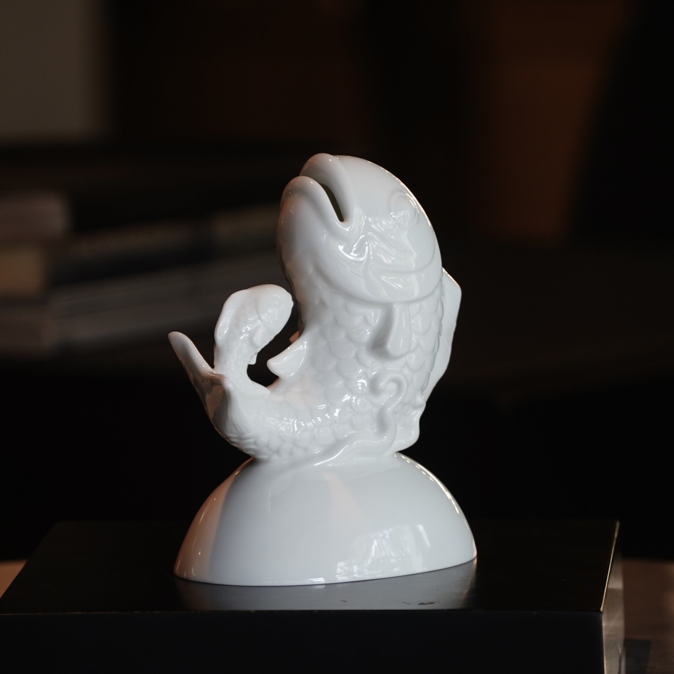 代代富足 存錢筒 八方新氣 白瓷藝術 魚 居家生活 辦公擺飾