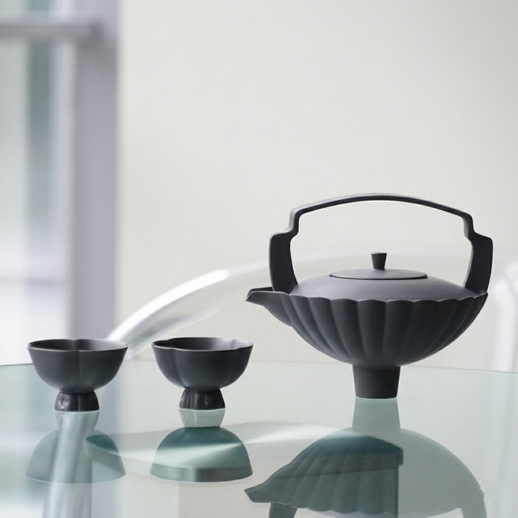 春嵐茶壺 茶杯組 山水意象設計 現代東方美學 居家生活 茶具 霧黑
