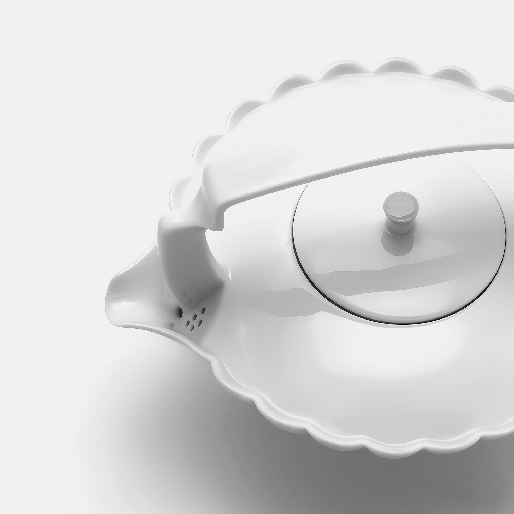 春嵐茶壺 山水意象設計 現代東方美學 居家生活 茶具 造形壺局部特寫