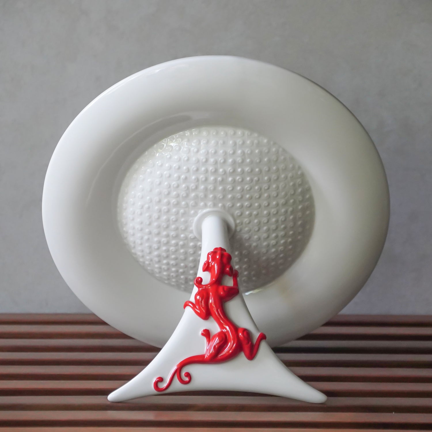 八方新氣 瓷器 紅色夢圓 陶瓷擺件 王俠軍 花器 花瓶 造形花瓶