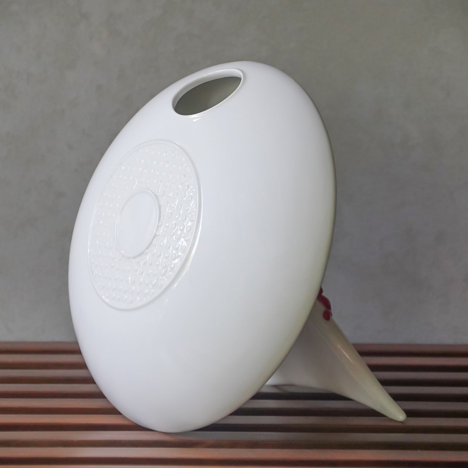 八方新氣 瓷器 紅色夢圓 陶瓷擺件 王俠軍 花器 花瓶 造形花瓶