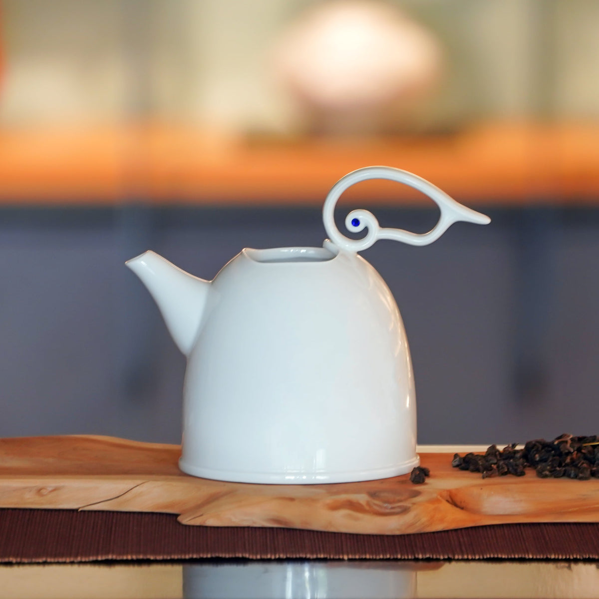 雲享茶壺|純白瓷壺搭配雲形茶杯|中秋送禮白瓷推薦