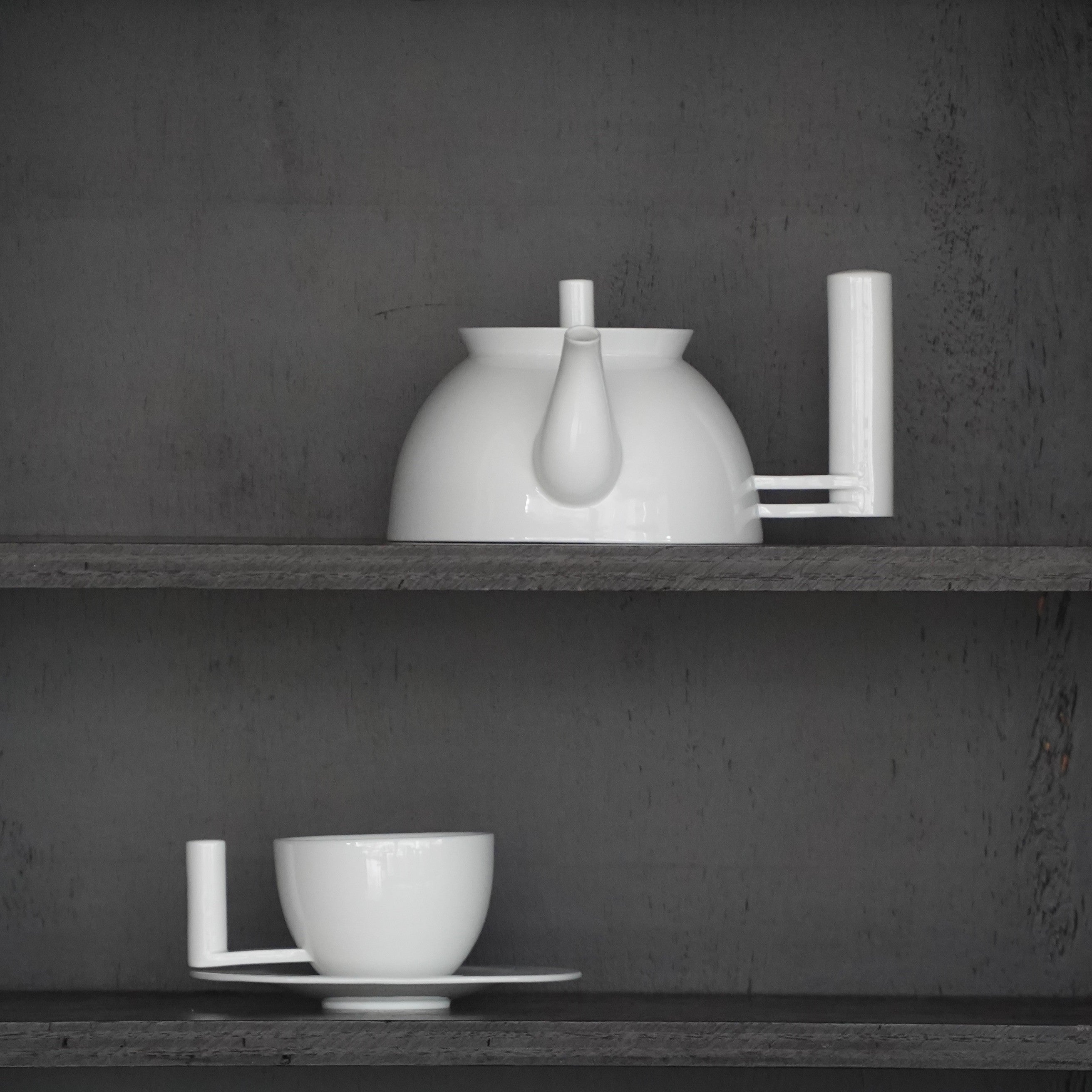 八方新氣 靜思 咖啡杯 茶杯 瓷器 杯子 亮面 白色 茶具 茶器 把手 造形杯 杯子款式