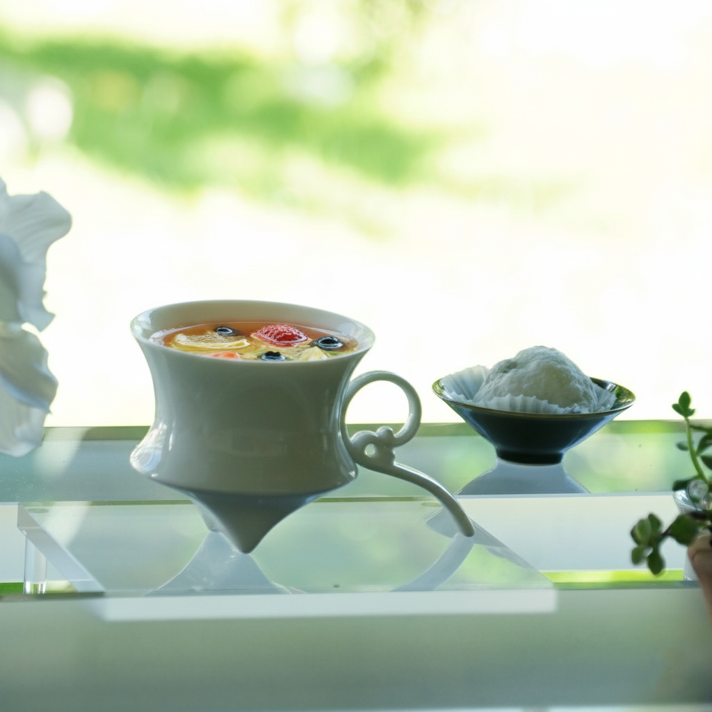 風影咖啡杯 居家生活 白瓷 藝術造形杯 八方新氣