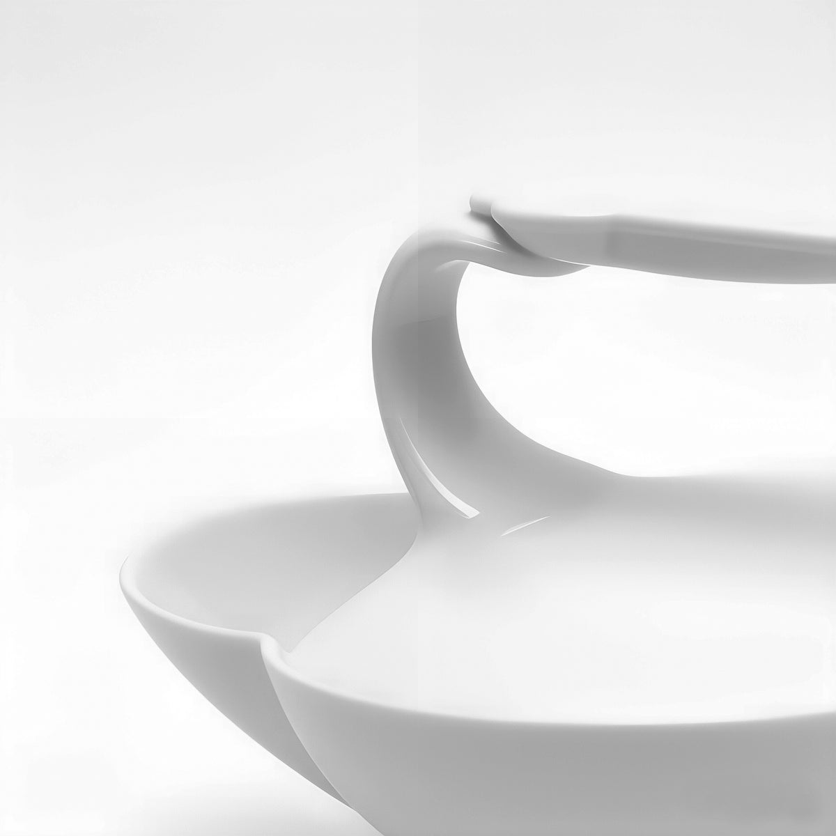 八方新氣 簡愛 瓷器 茶具 茶杯組 亮面釉 茶造形壺 壺嘴特寫