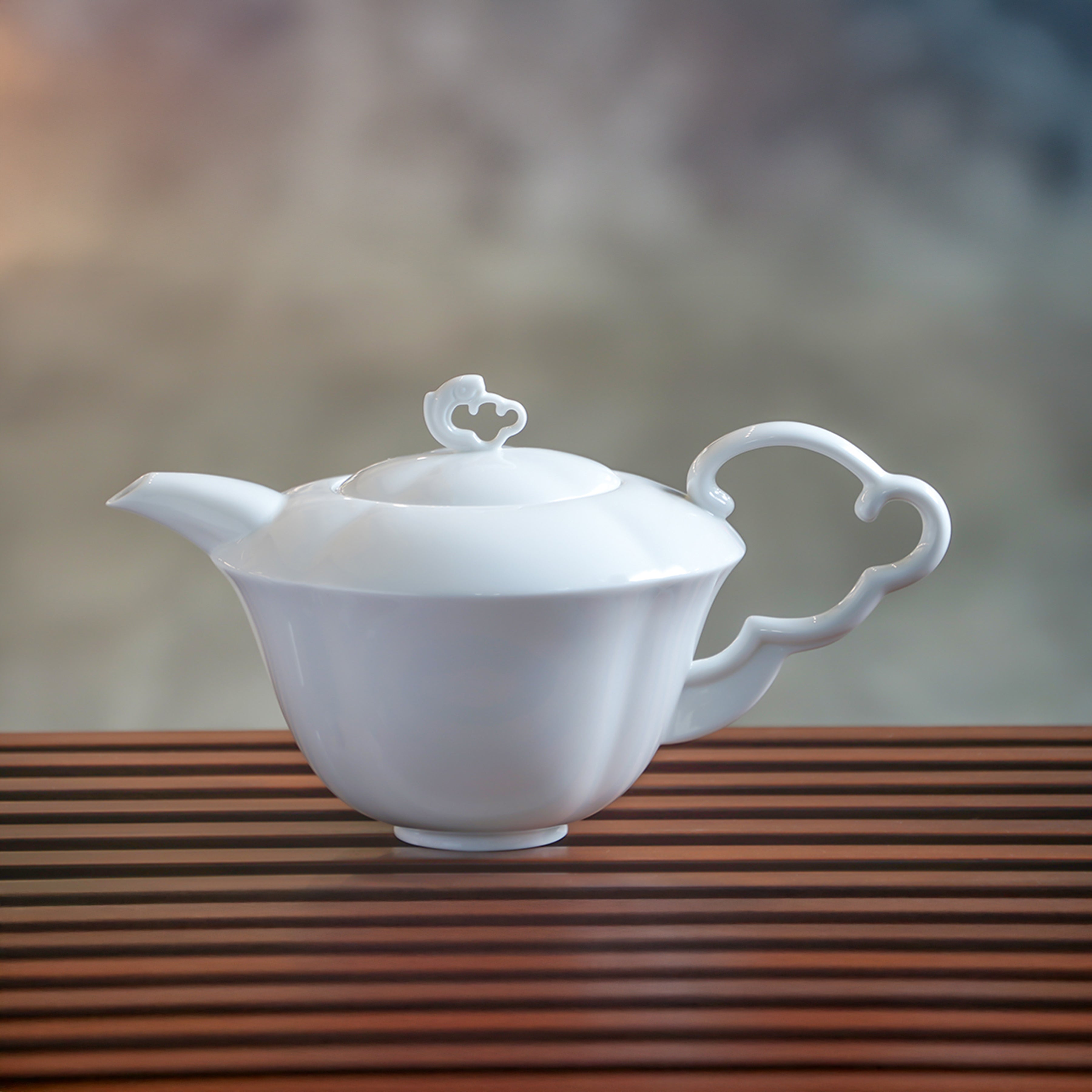 八方新氣 瓷器茶具與海共舞壺 茶與咖啡皆可適用 喬遷企業送禮