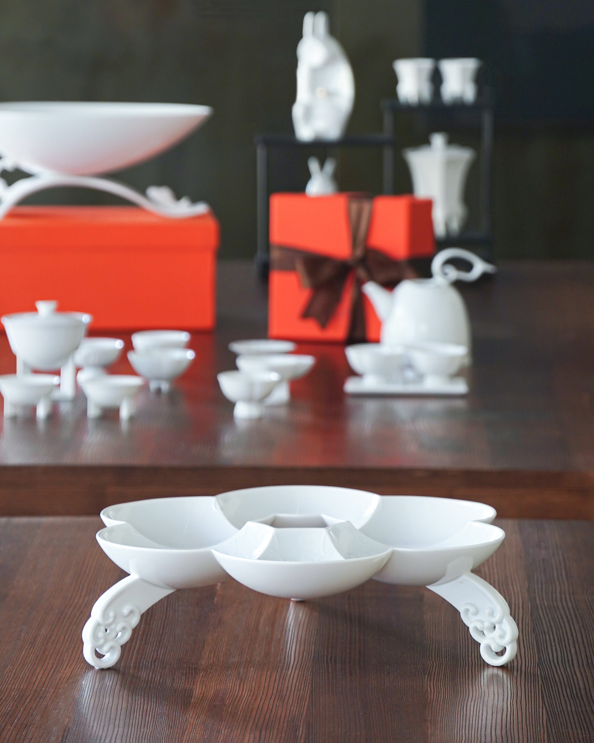 如意雲遊水果盤,圓滿寓意適合中秋禮贈