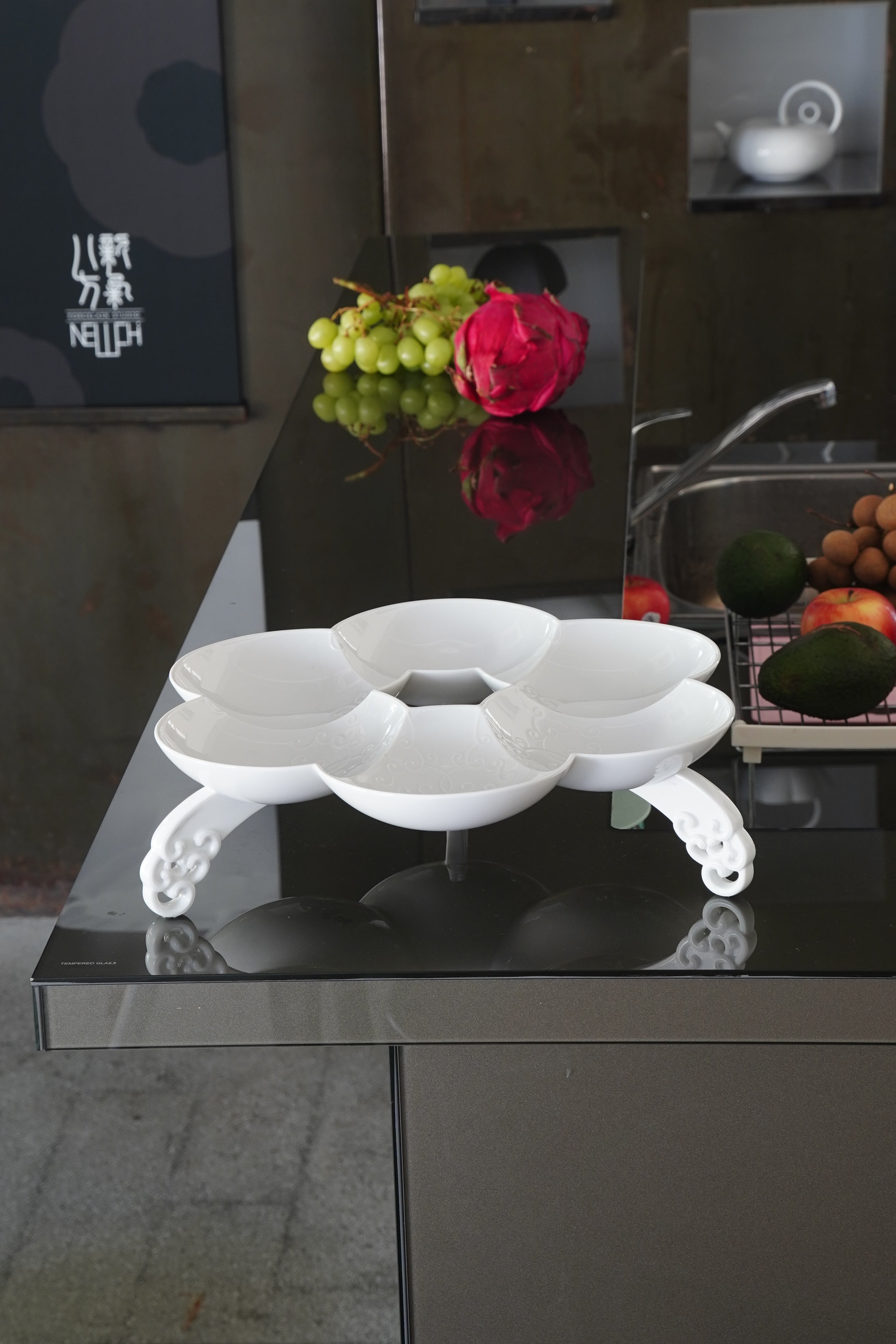 行雲流水水果盤