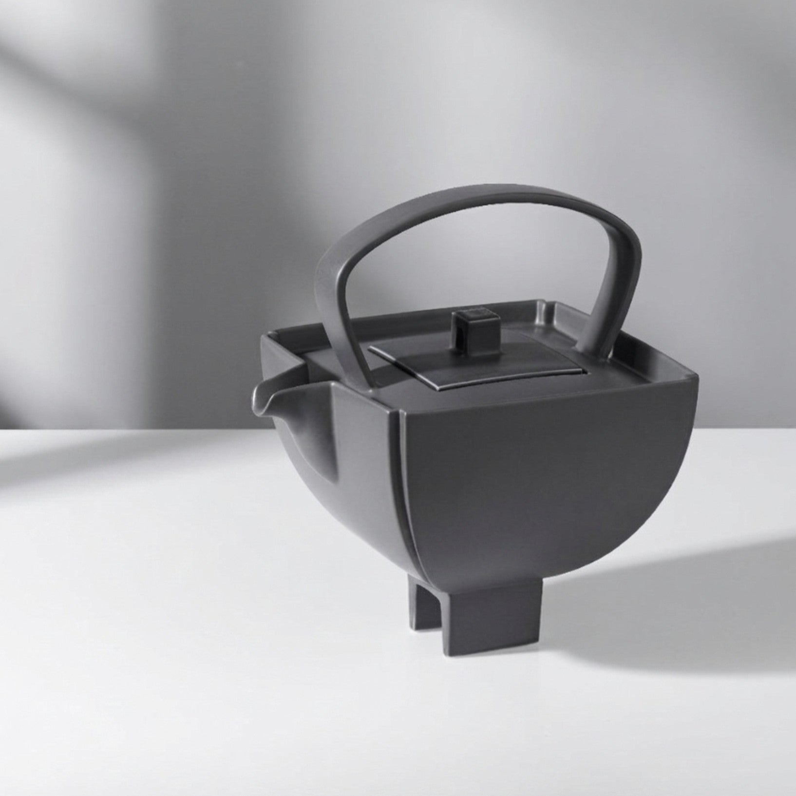 四季 造形壺 八方新氣 霧面灰