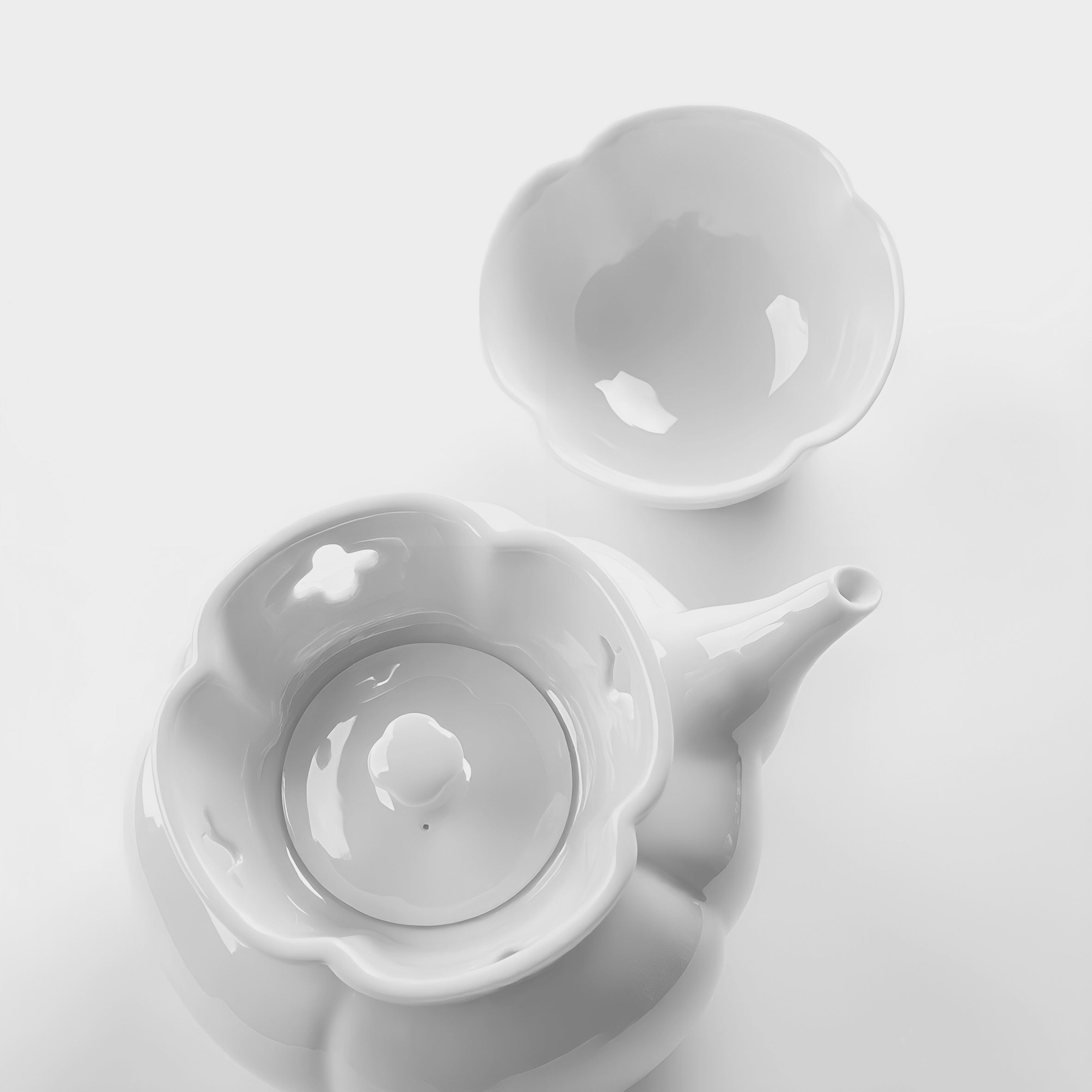 隨圓 八方新氣 茶具 茶器 白瓷 禮物 禮盒 居家生活 造形壺 杯