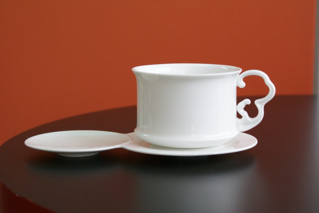 海洋 咖啡杯組 八方新氣白瓷器 茶具茶杯 咖啡杯盤組 送禮 杯子 把手 白色 杯盤組 白瓷