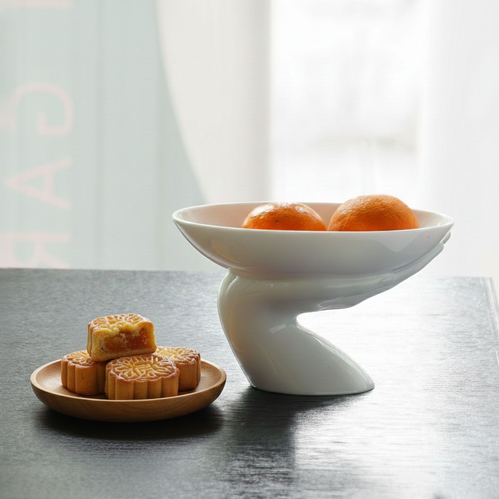 八方新氣 富貴吉祥 陶瓷 水果盤 盤子 擺件盤 瓷器 擺飾 白瓷 居家生活