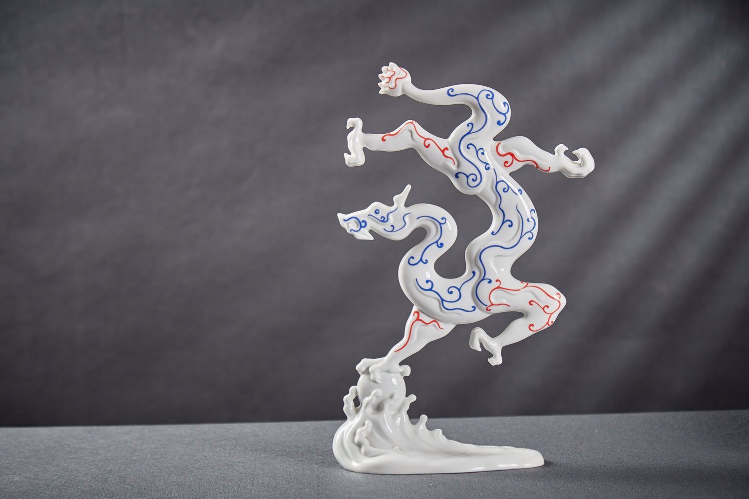 竹八方新氣 勝券在握 龍 瓷偶 禮物 瓷器 禮盒