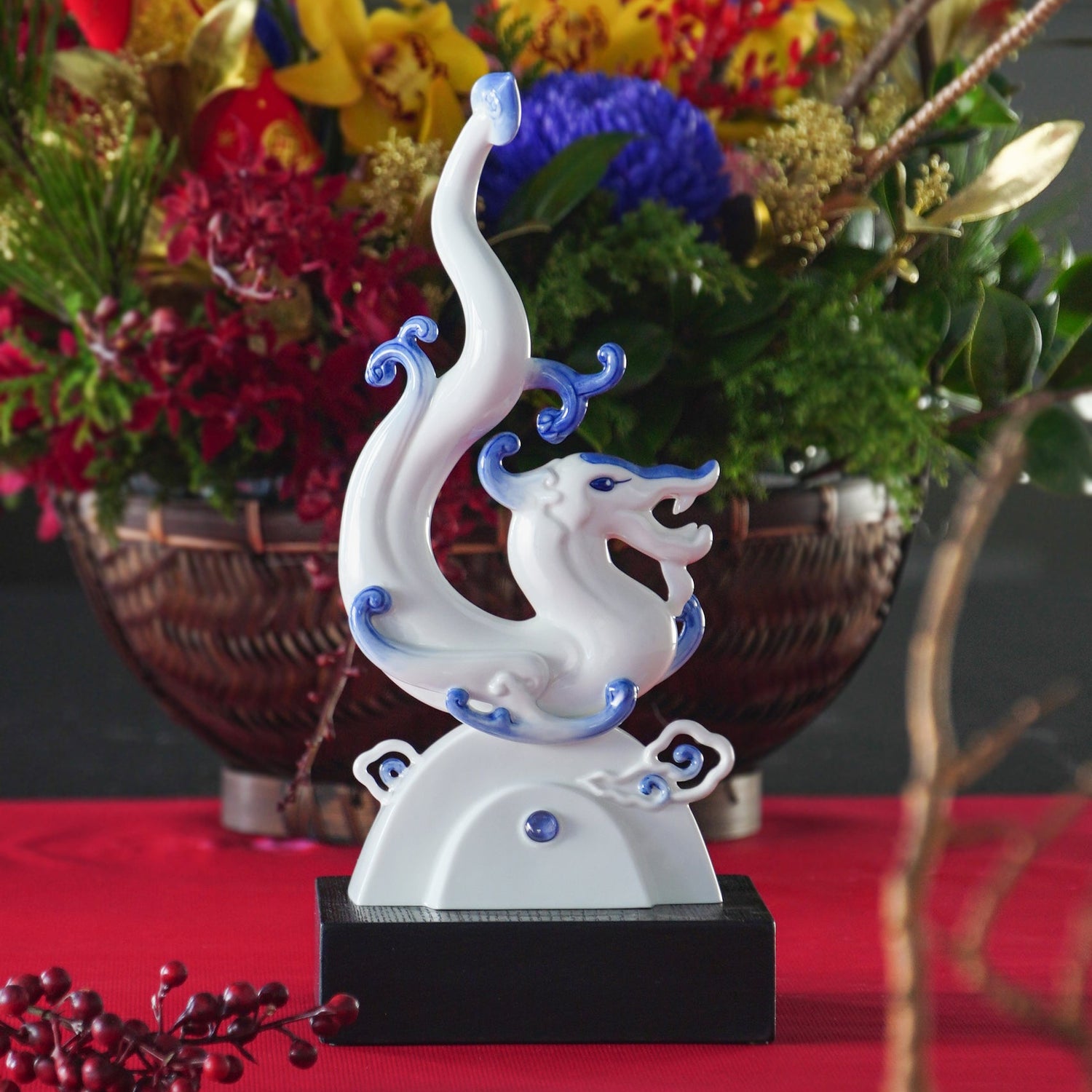 八方新氣 如意如龍 陶瓷擺飾 生肖 龍 瓷偶 升遷好禮