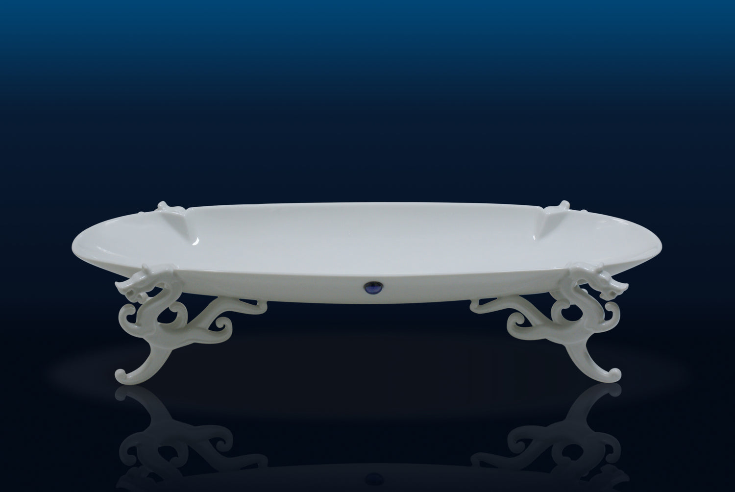 八方新氣 水果盤 大道行 白瓷 瓷器 造形盤