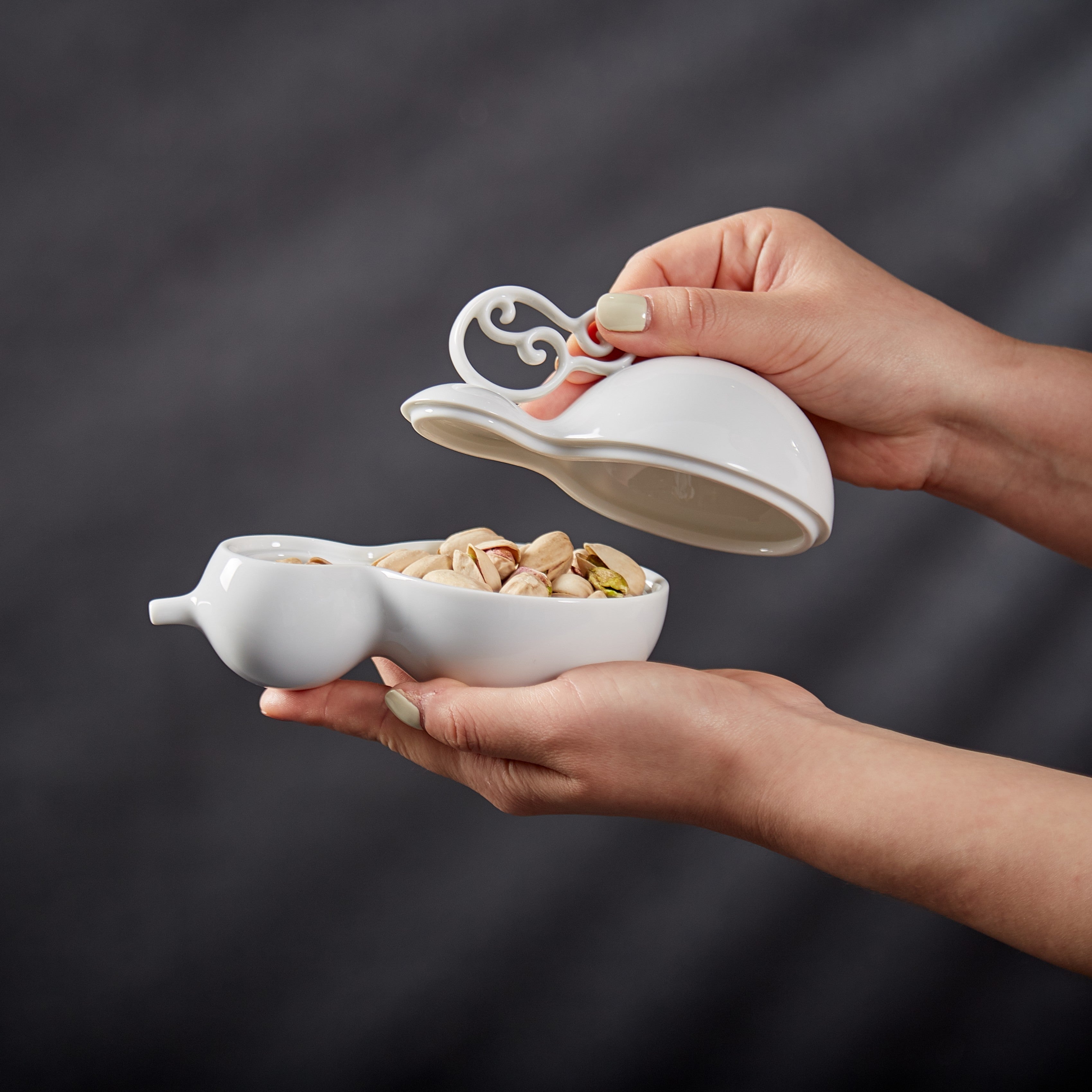 相依 瓷器葫蘆盒 福祿 首飾盒 果盒