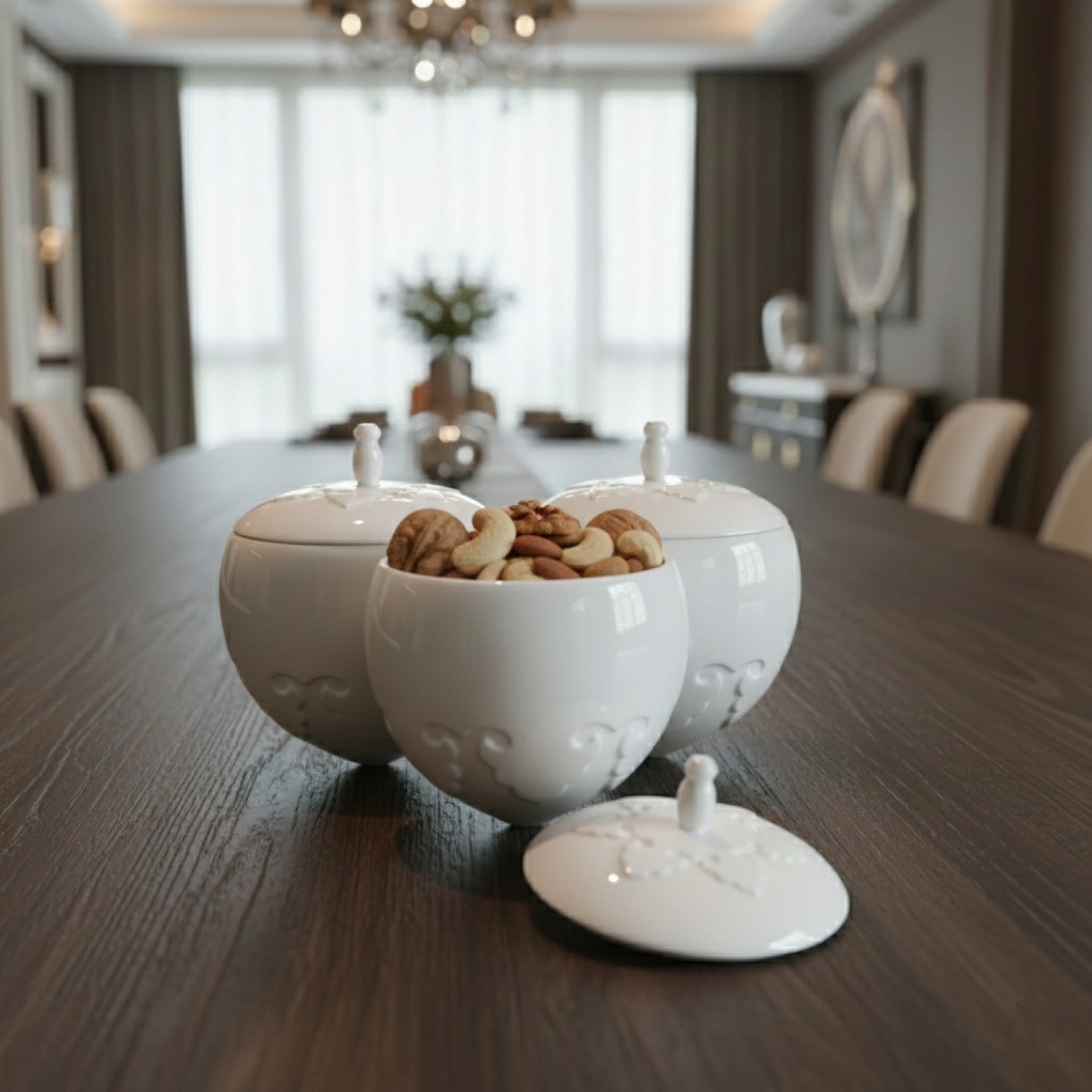 喜相逢 白瓷瓜果盒 居家生活 八方新氣 年節擺飾 企業禮贈 新年禮物 長輩送禮 送禮首選