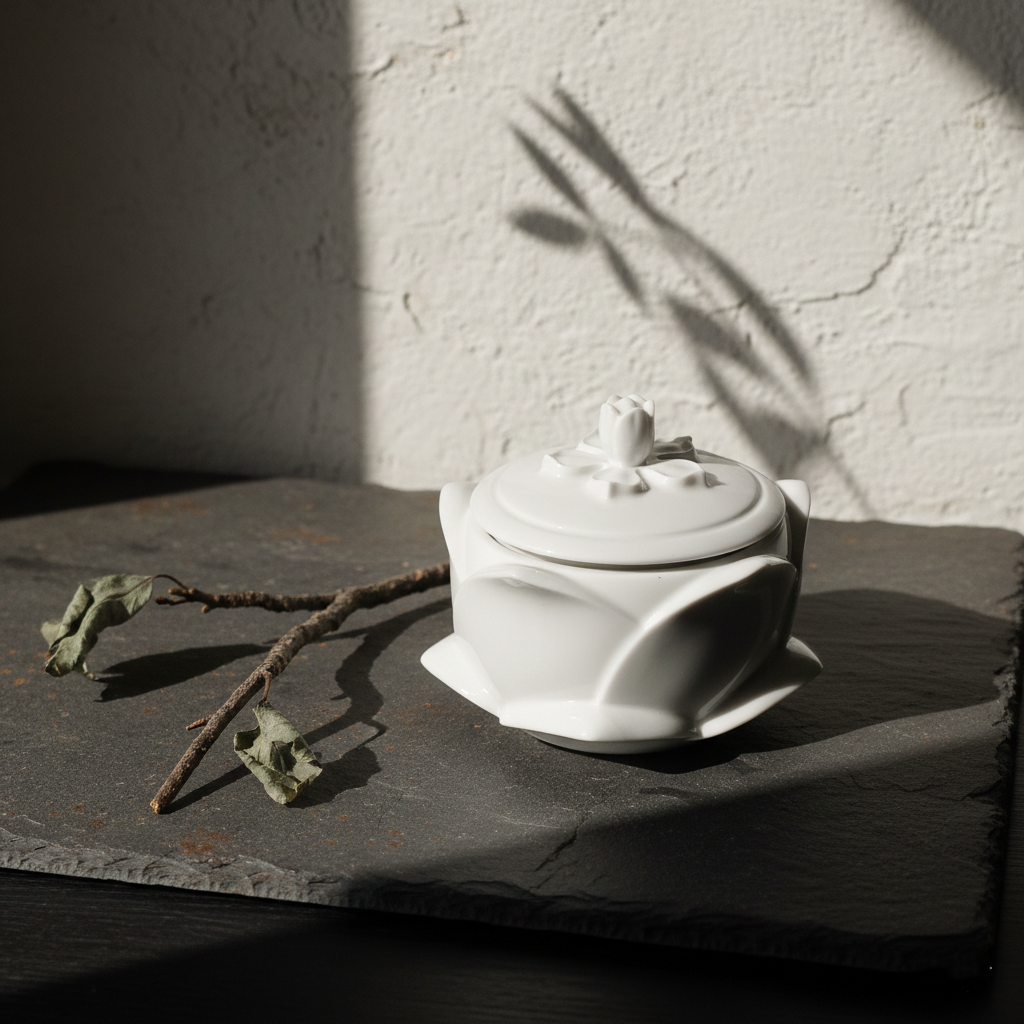 八方新氣 花開 瓷盒 傳家寶 擺飾 禮物 收納盒 白瓷 居家生活