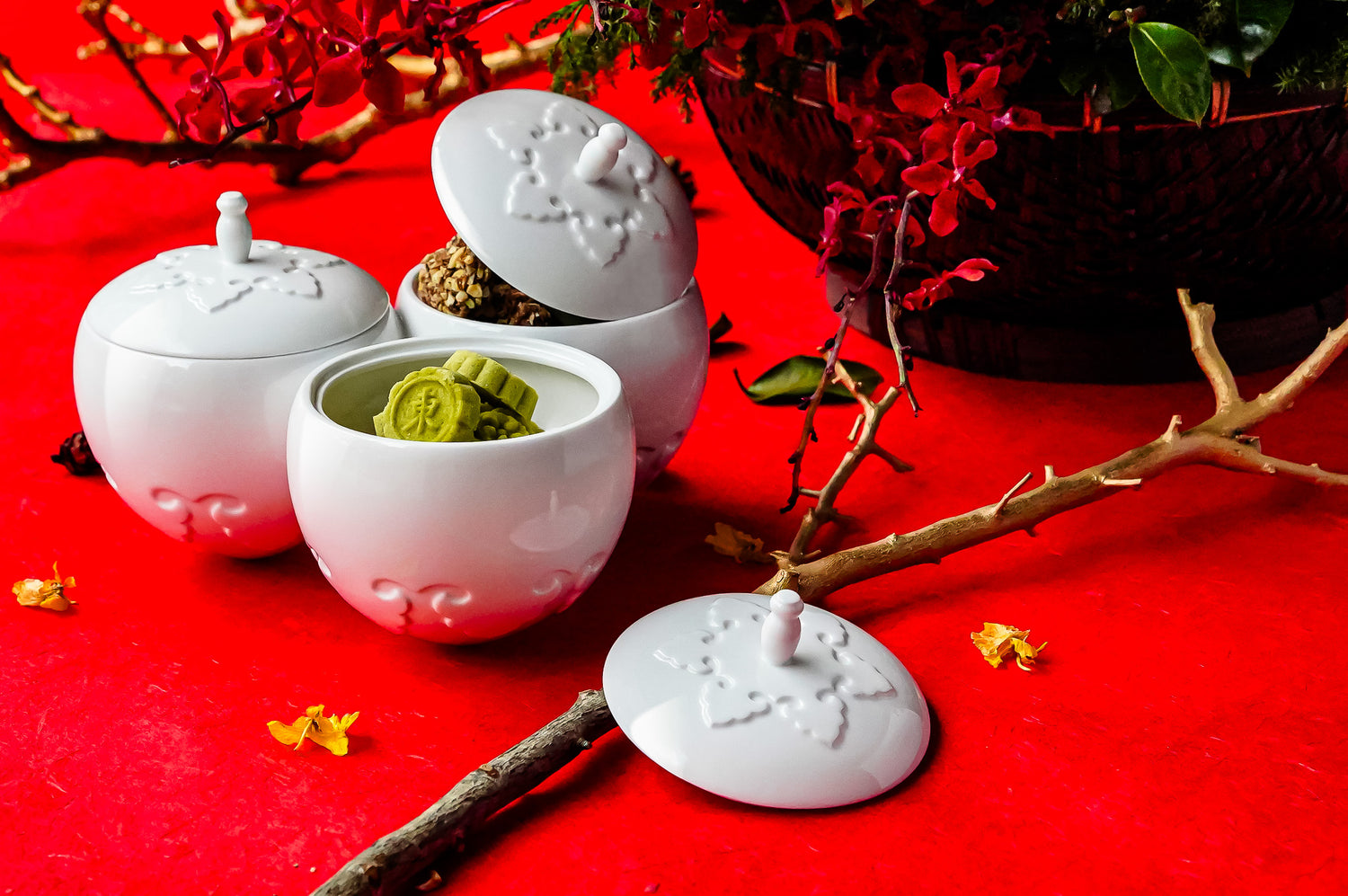 八方新氣 王俠軍 送禮 喜相逢 瓷盒 瓜果盒 陶瓷收納盒