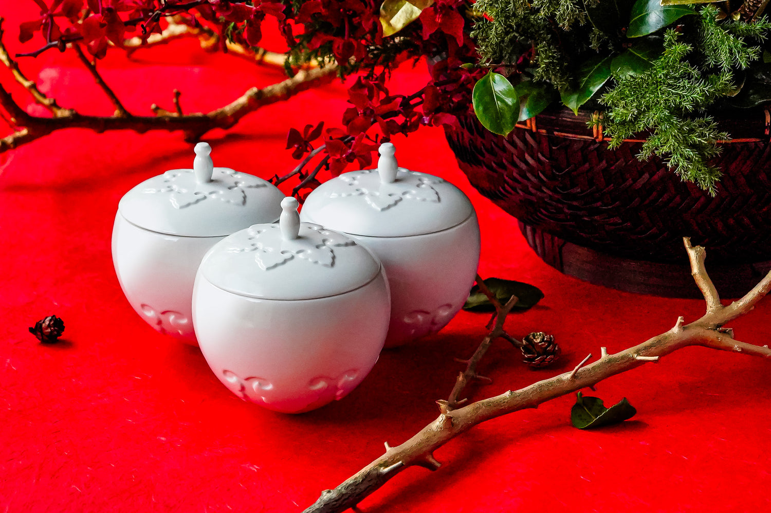 八方新氣 瓷器 送禮 喜相逢 瓜果盒 陶瓷 收納盒 瓷盒 傳家寶 擺飾 禮物