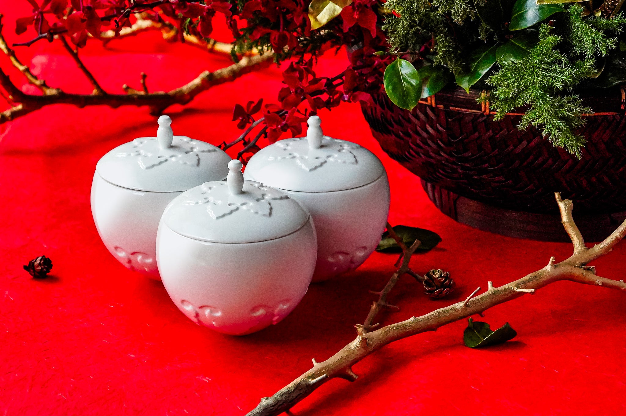 八方新氣 瓷器 送禮 喜相逢 瓜果盒 陶瓷 收納盒 瓷盒 傳家寶 擺飾 禮物