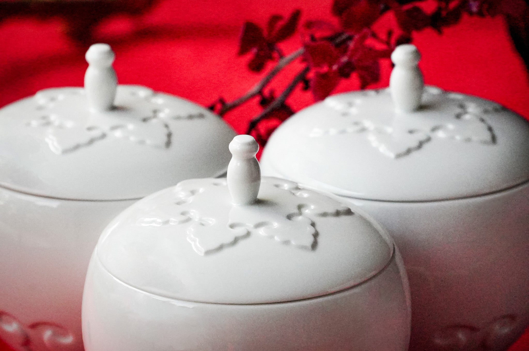 八方新氣 瓷器 送禮 喜相逢 瓜果盒 陶瓷收納盒 盒蓋