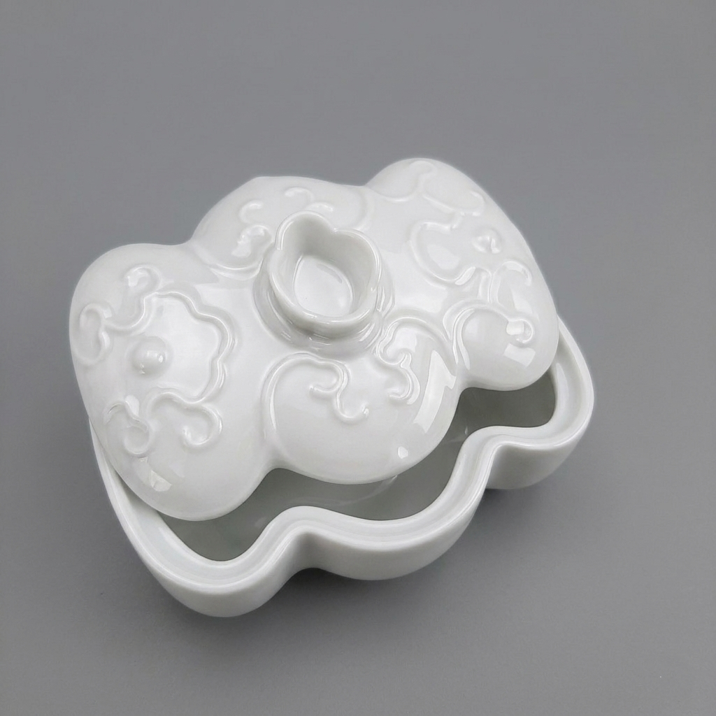八方新氣 瓷器 送禮 福滿 陶瓷 禮盒 瓷盒 收納盒 白瓷 擺飾 禮物 糖果盒 瓜果盒 珠寶盒