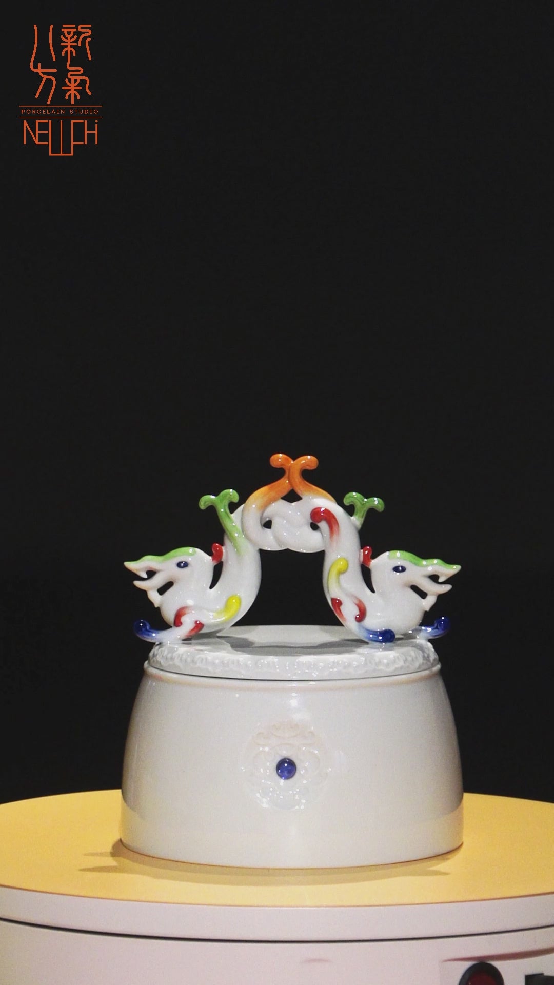 展現東方吉祥寓意的當代藝術瓷盒,為居家增添文化美感