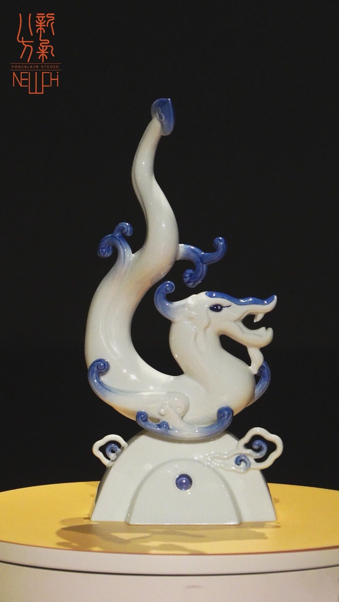 八方新氣 王俠軍 如意 龍 陶瓷 擺飾 生肖 龍 瓷偶