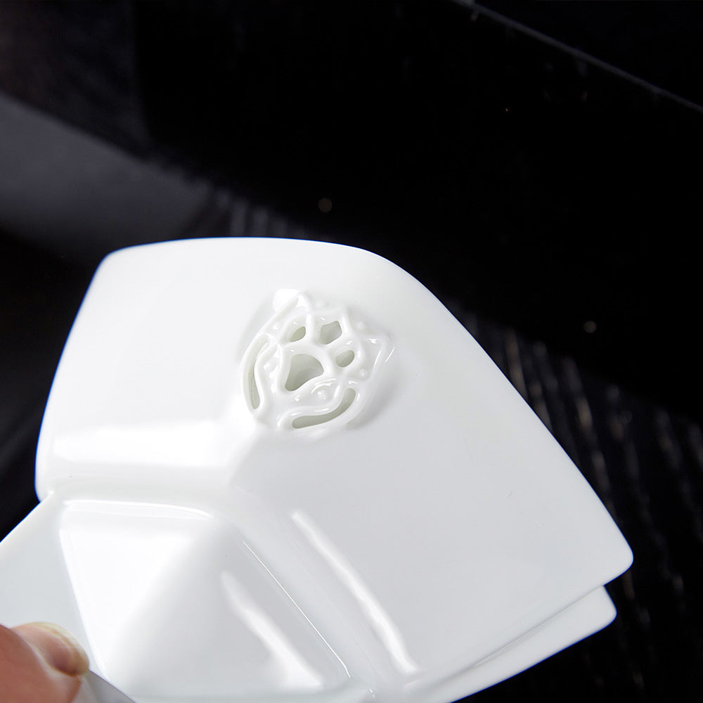 八方新氣 花祭 陶瓷 茶杯 蓋杯 瓷器 白瓷 咖啡杯 造形杯