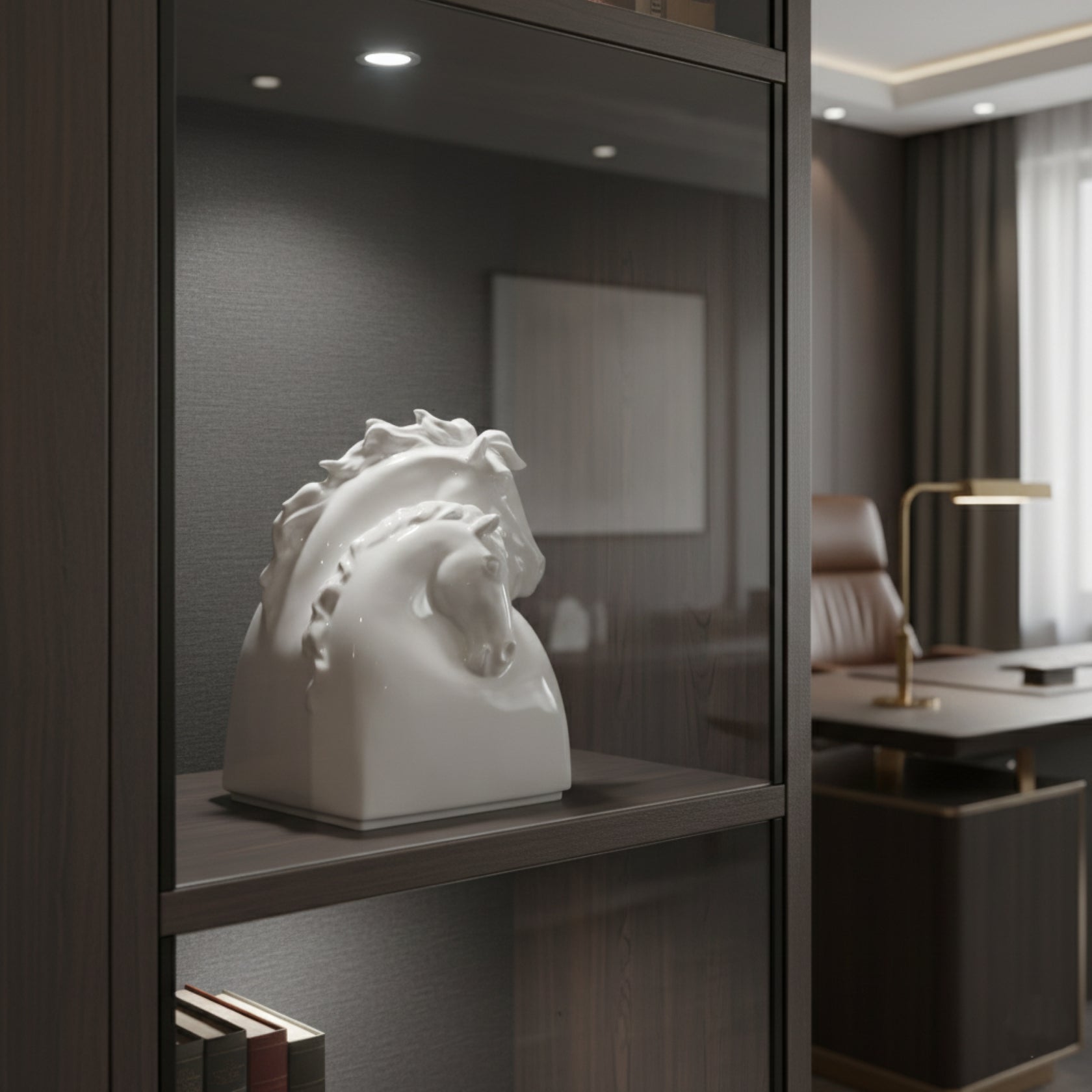 八方新氣《有情》雙馬肖像瓷偶,象徵友誼與共同前行 居家生活