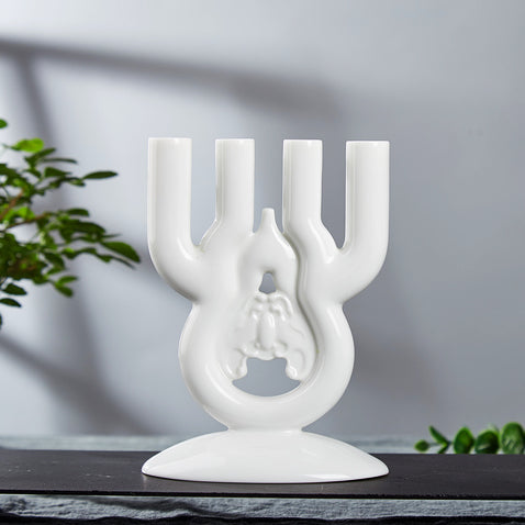 八方新氣 筆筒 花架 花瓶 花器 福滿天地 禪意 造形花瓶