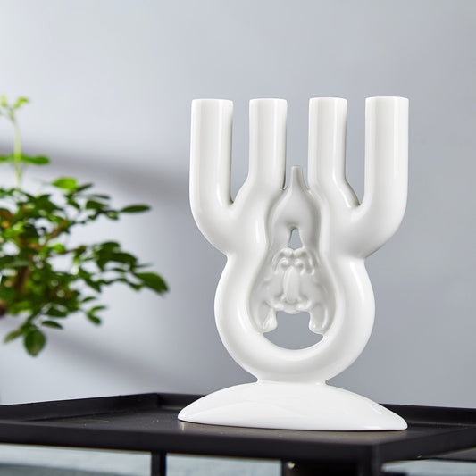 八方新氣 筆筒 花架 花瓶 花器 福滿天地 禪意 造形花瓶