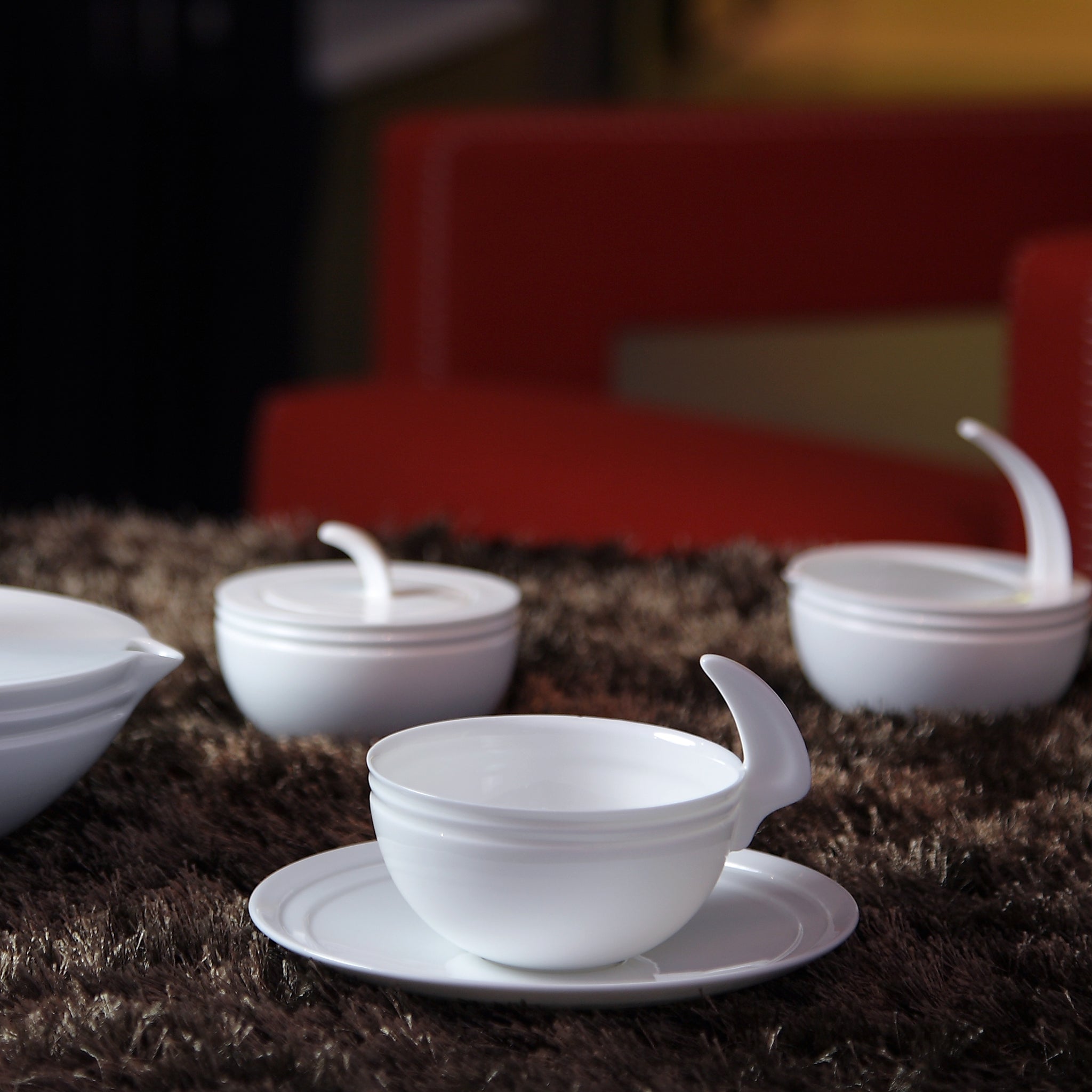 八方新氣 風水 咖啡杯 茶杯 瓷器 杯子 亮面 白色 浪花 把手 茶具 茶器 造形杯 杯子款式