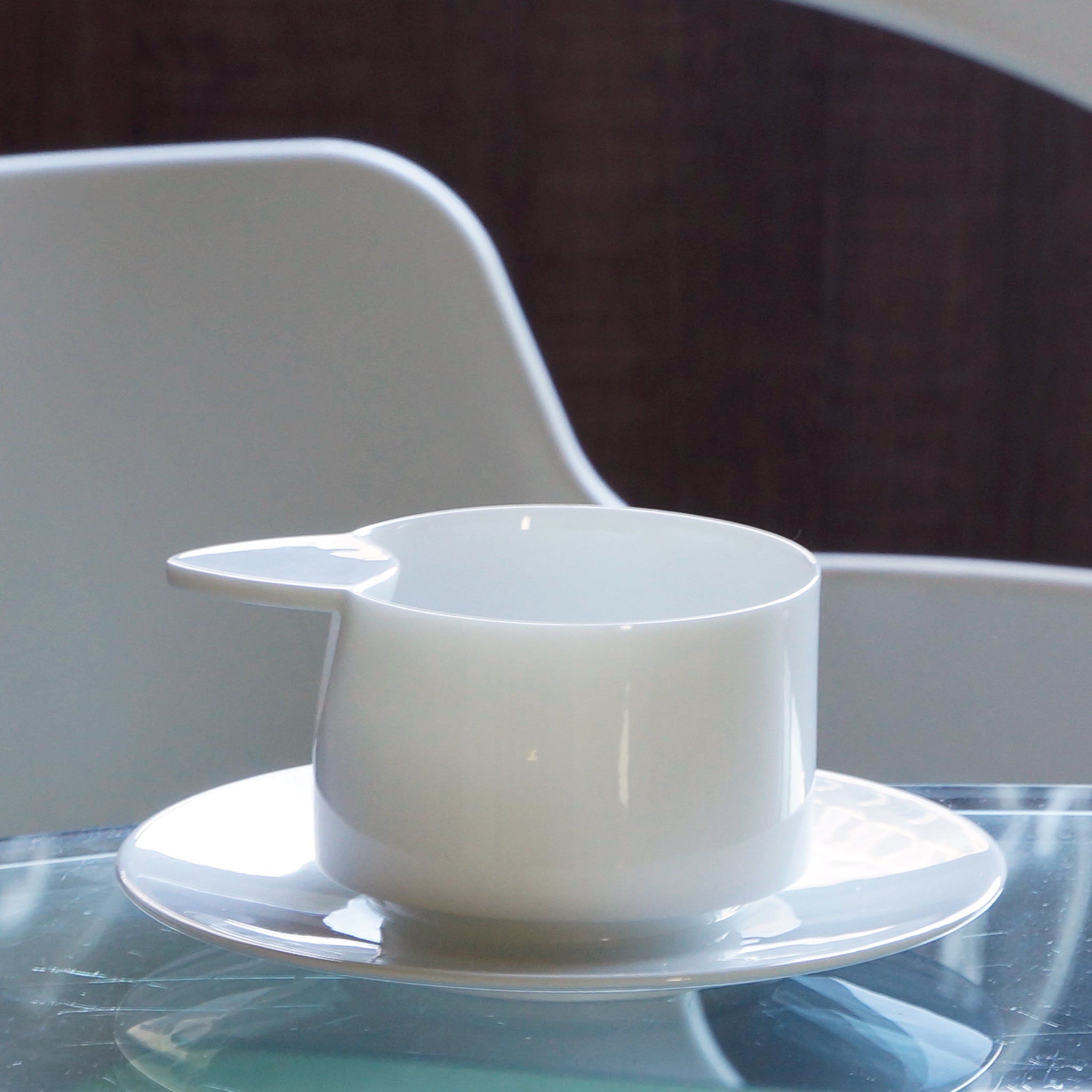 八方新氣 隱士 造形杯 茶杯 咖啡杯 瓷器 杯子 亮面 白色 茶具 茶器 杯子款式