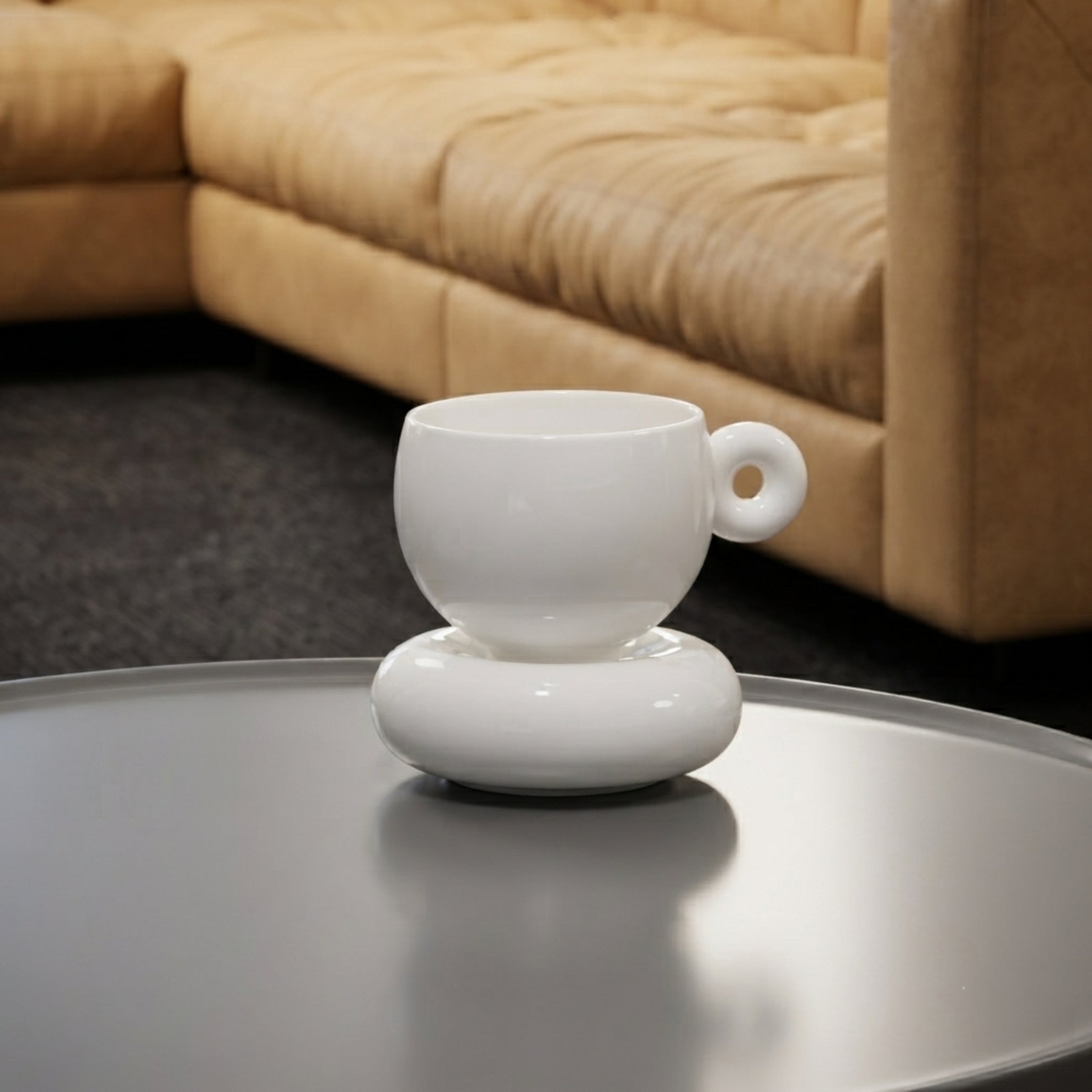 八方新氣 杯具 日蝕 杯子 圓形 胖胖杯 陶瓷杯 咖啡杯 造形杯 茶具 茶器