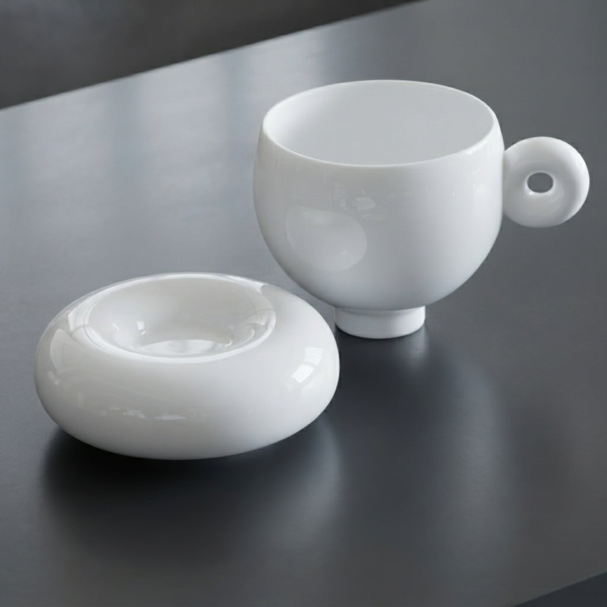 八方新氣 杯具 日蝕 杯子 圓形 胖胖杯 陶瓷杯 咖啡杯 造形杯 茶具 茶器