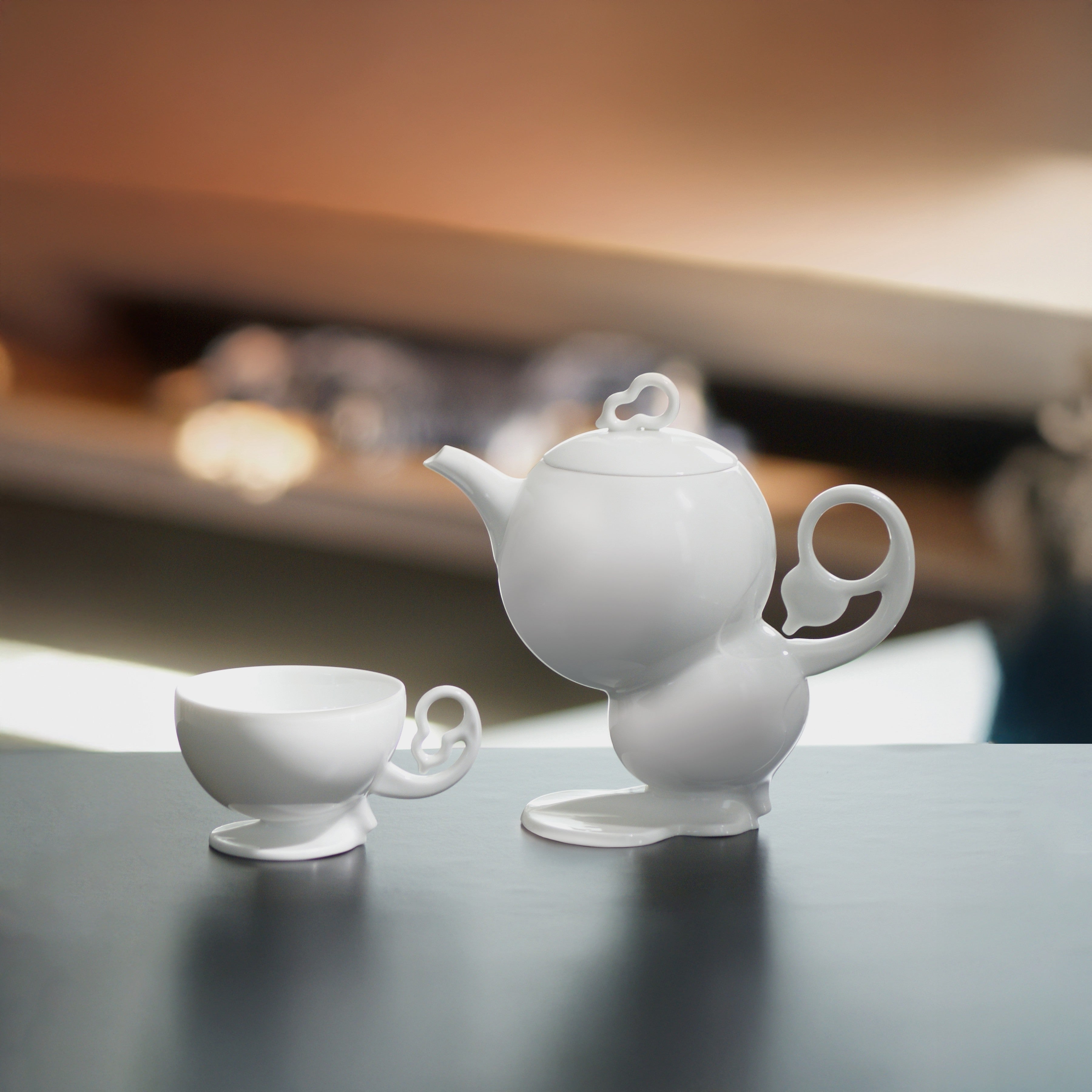 秋躍幸福茶壺與茶杯組展示|八方新氣原創秋季茶具