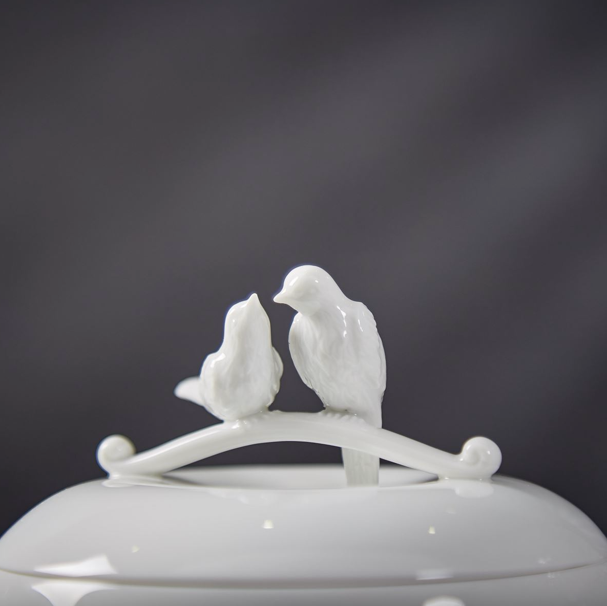 八方新氣 王俠軍 盒 喜鵲 白色 珠寶盒 圓形 真情