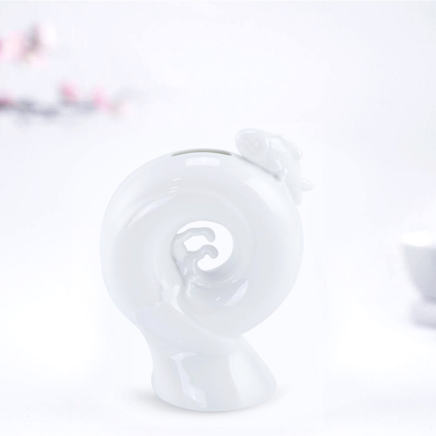 八方新氣 蒸蒸日上 存錢筒 瓷器 擺飾 禮物 白瓷