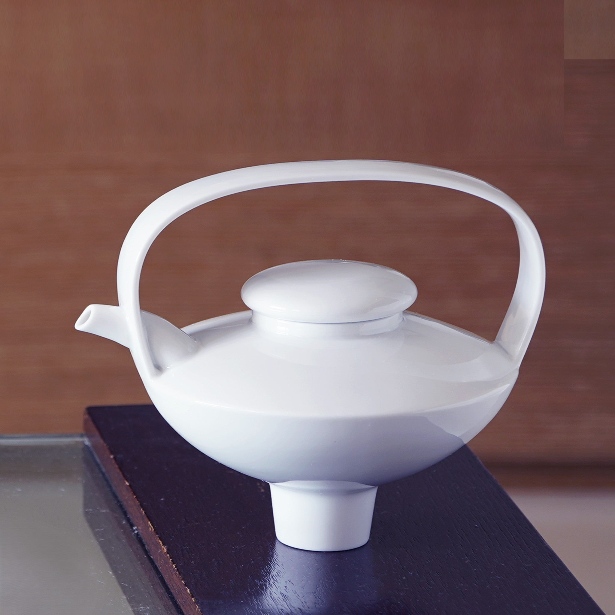 八方新氣 日出望月 咖啡壼 創意茶具 白瓷